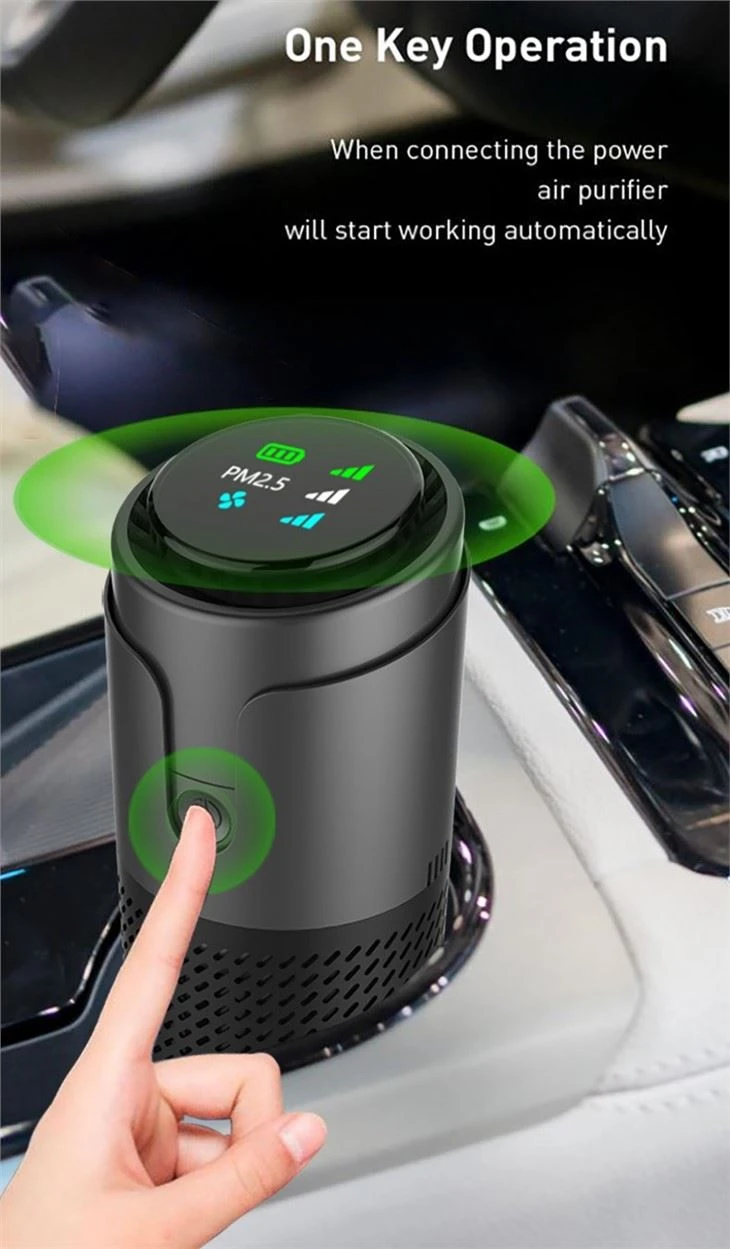 2021 Car Air Purifier CKJ-01A With USB Charge