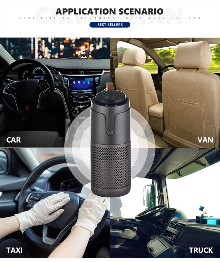 2021 Car Air Purifier CKJ-01A With USB Charge